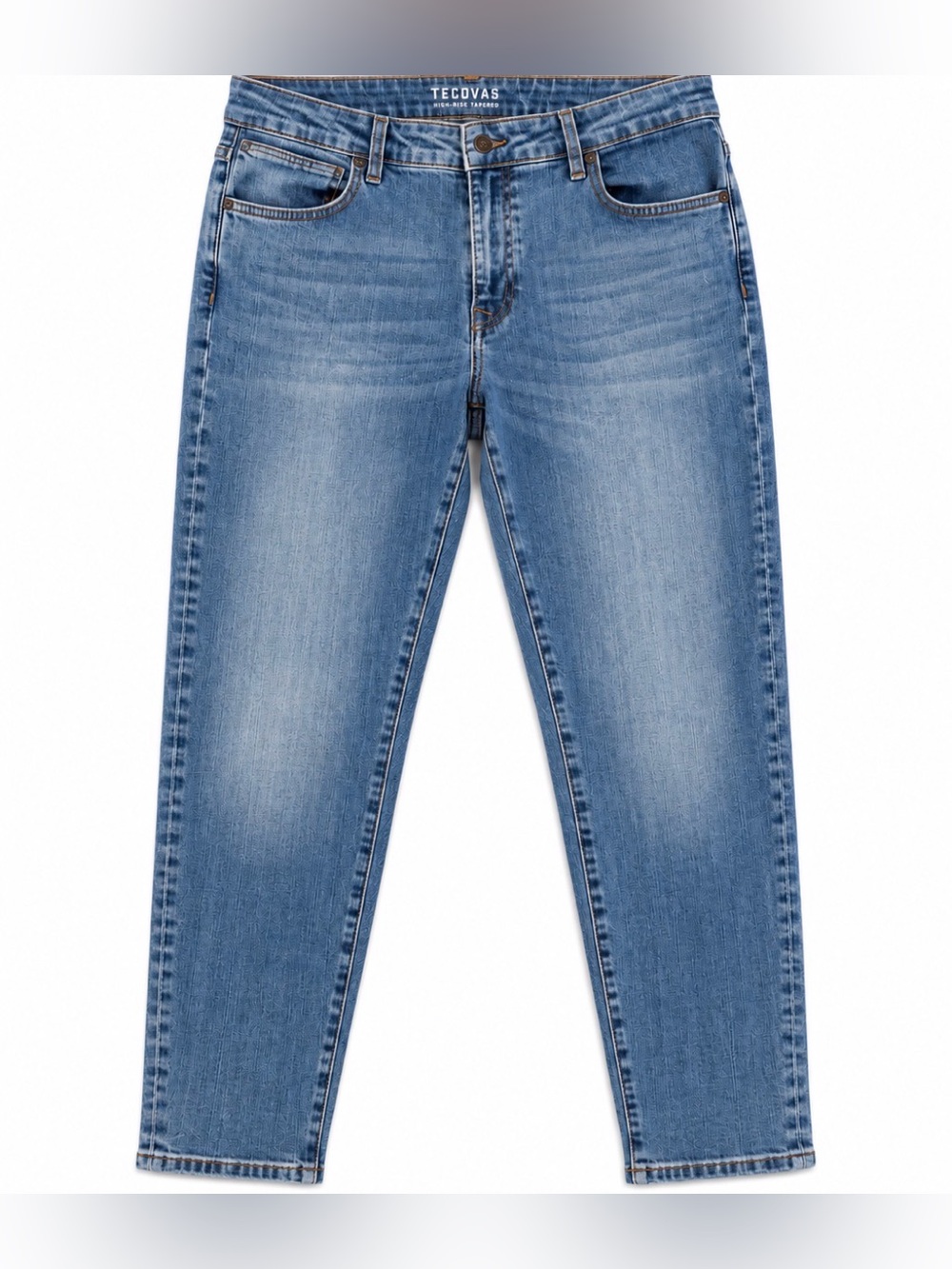 NWT Tecovas High Rise Tapered Jeans Women’s 31 Blue Western Cowgirl Stretch Deni
